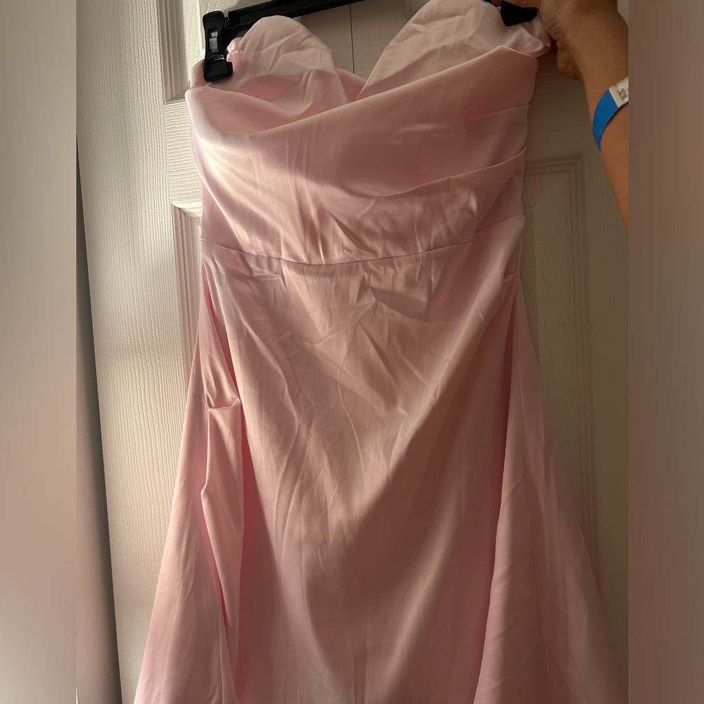 Pink mini dress
